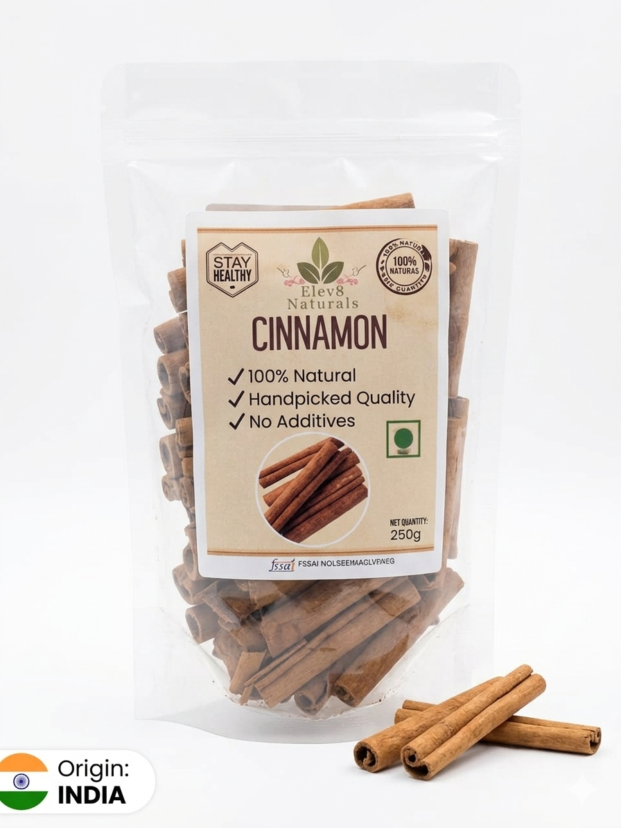“Premium Cinnamon (Dalchini) 100g – Fresh, Aromatic & Natural Whole Spice”